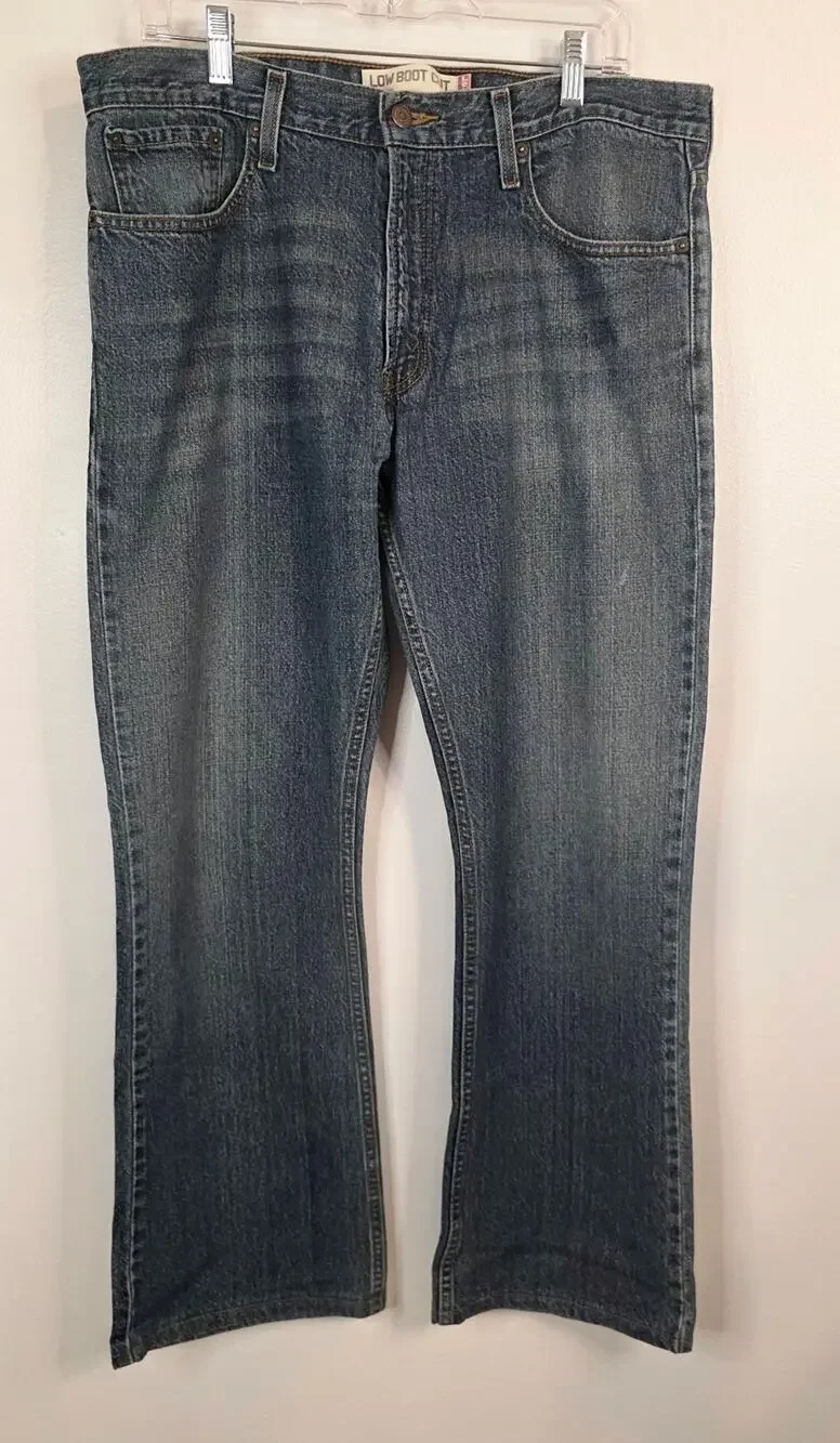 Levi's 527 Men's Jeans Size 38/32 Low Boot Cut Waist Measures 36